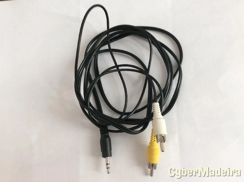 Cabo Jack 3,5mm macho 2X RCA macho 2M