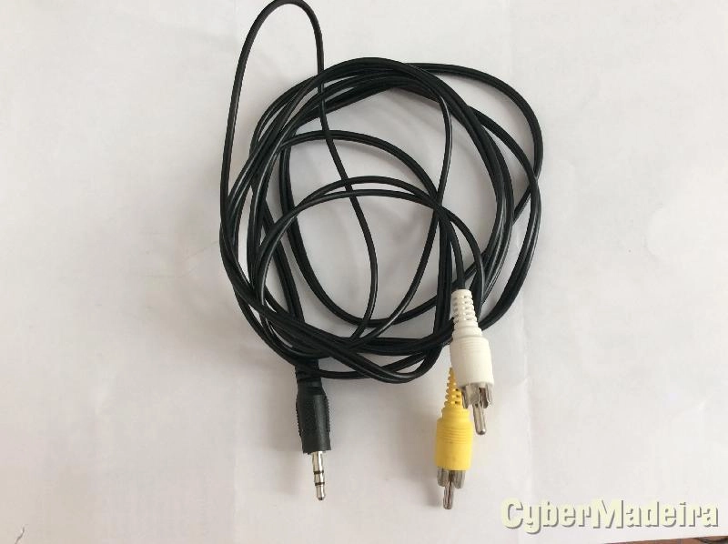 Cabo Jack 3,5mm macho 2X RCA macho 2M