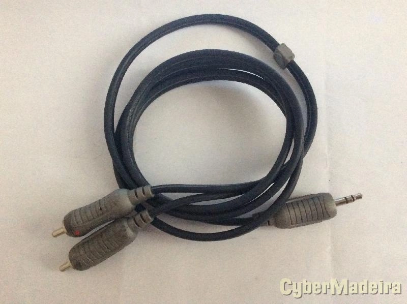 Cabo Bandridge Jack 3,5mm macho 2X RCA macho 1M