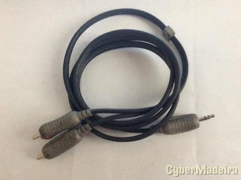 Cabo Bandridge Jack 3,5mm macho 2X RCA macho 1M