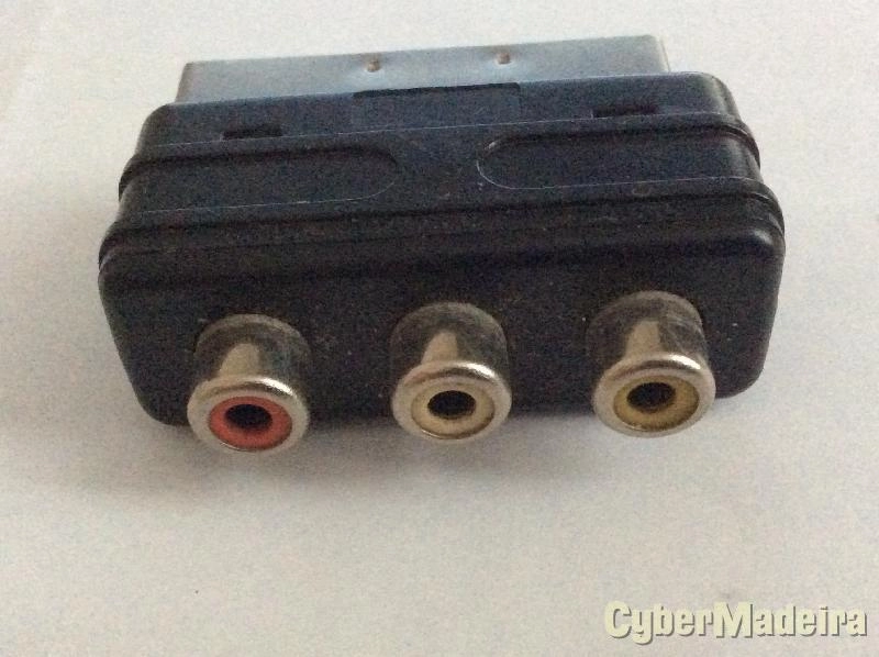 Adaptador Scart macho 3x RCA femea