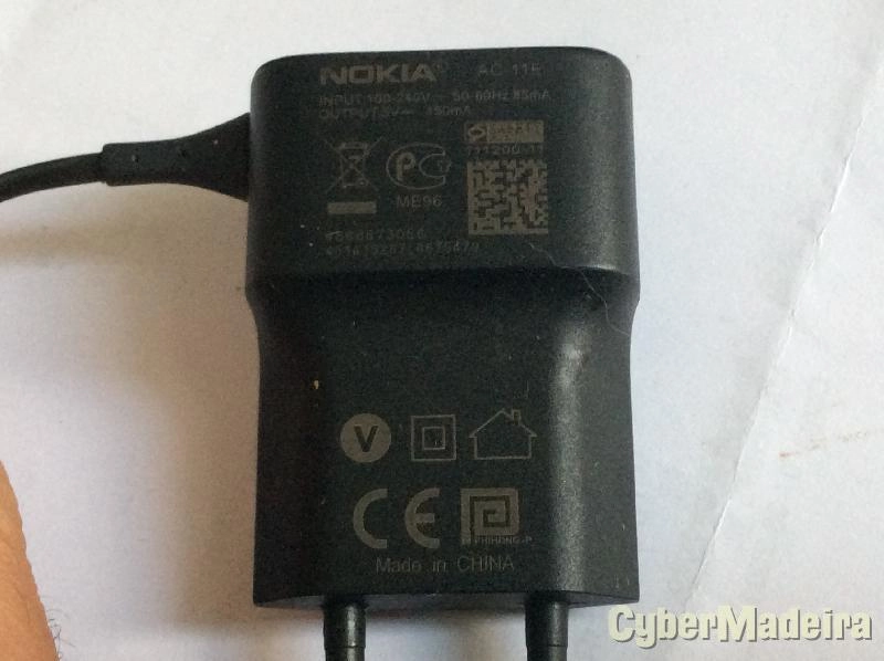 Carregador Nokia AC-11E ponta fina