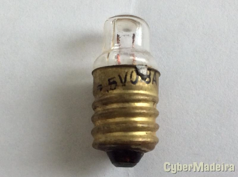 Lampada filamento com lente E10 2,5V 0,8A