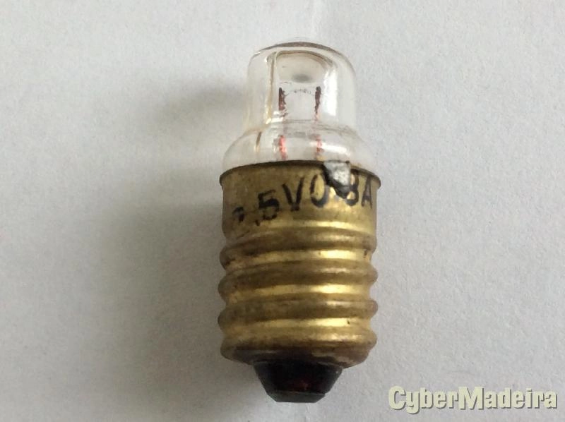 Lampada filamento com lente E10 2,5V 0,8A