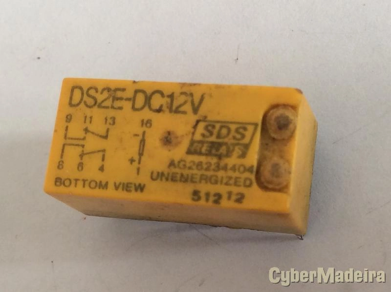 Relê subminiatura DIL2 12V SDS DS2E-DC12V