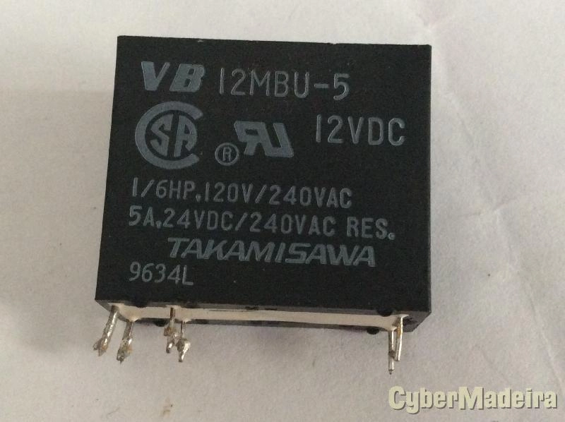 Relê 12V Takamisawa 12MBU-5