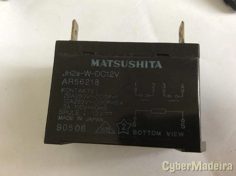 Relê Matsushita JH2a-W-DC12V     12VDC