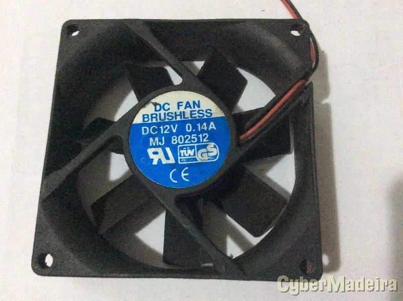 Ventoinha DC FAN BRUSHLESS 8x8x2,5cm 12V 0,14A