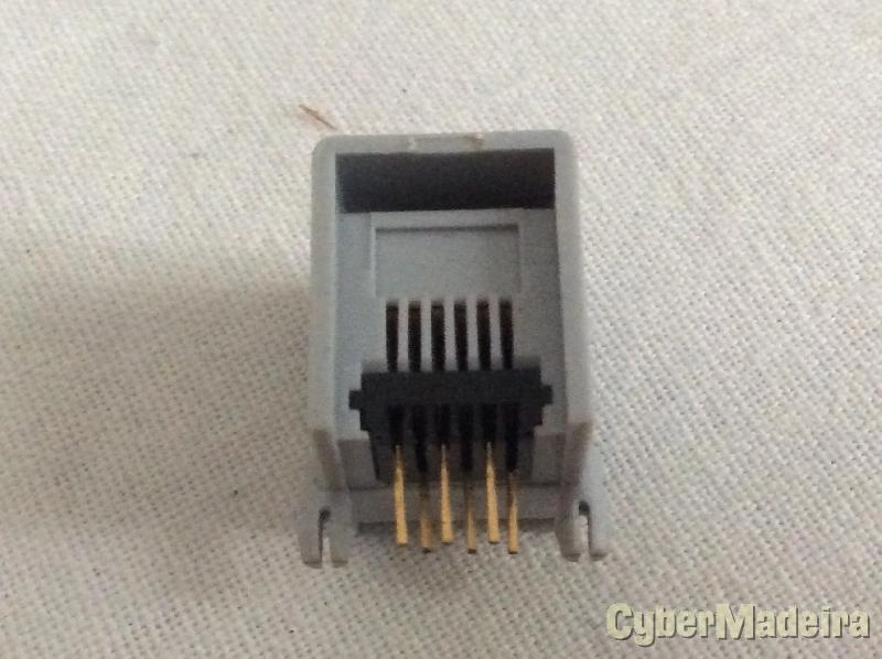 Ficha RJ11 RJ12  6P/6C para PCB