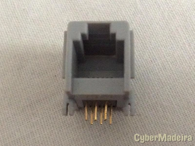 Ficha RJ11 RJ12  6P/6C para PCB