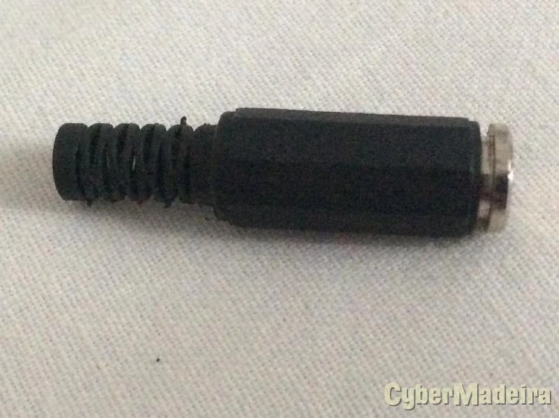 Ficha Jack 3,5mm stereo femea para cabo