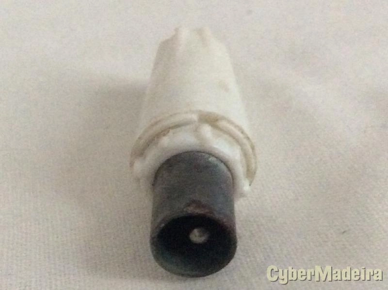 Ficha coaxial TV macho para cabo