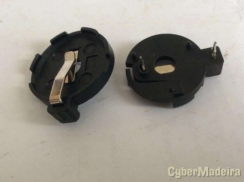 Suporte de pilha para comandos de abertura portas   alarme