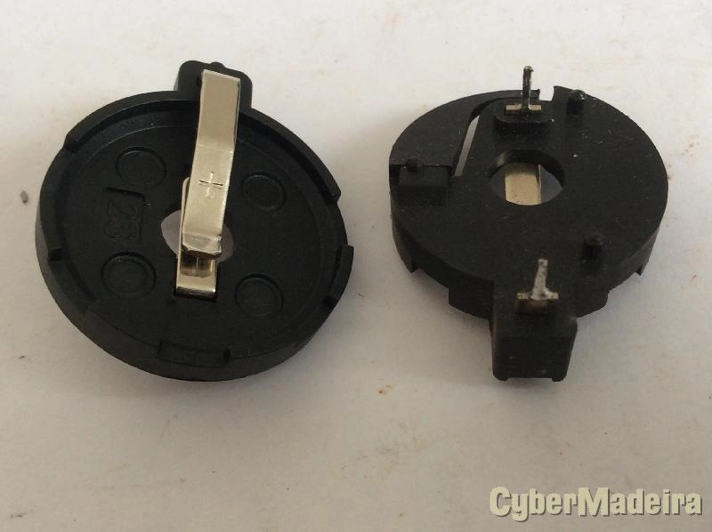 Suporte de pilha para comandos de abertura portas   alarme