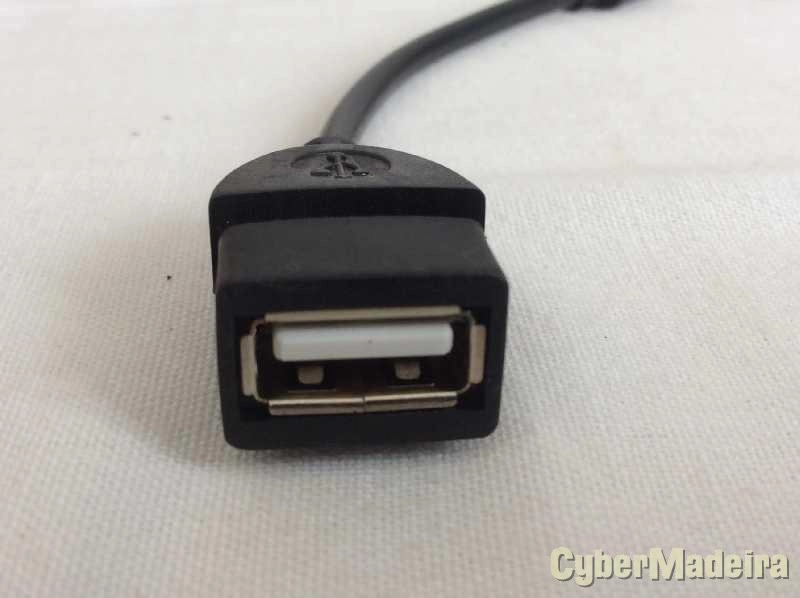 Cabo OTG ficha mini USB para USB A
