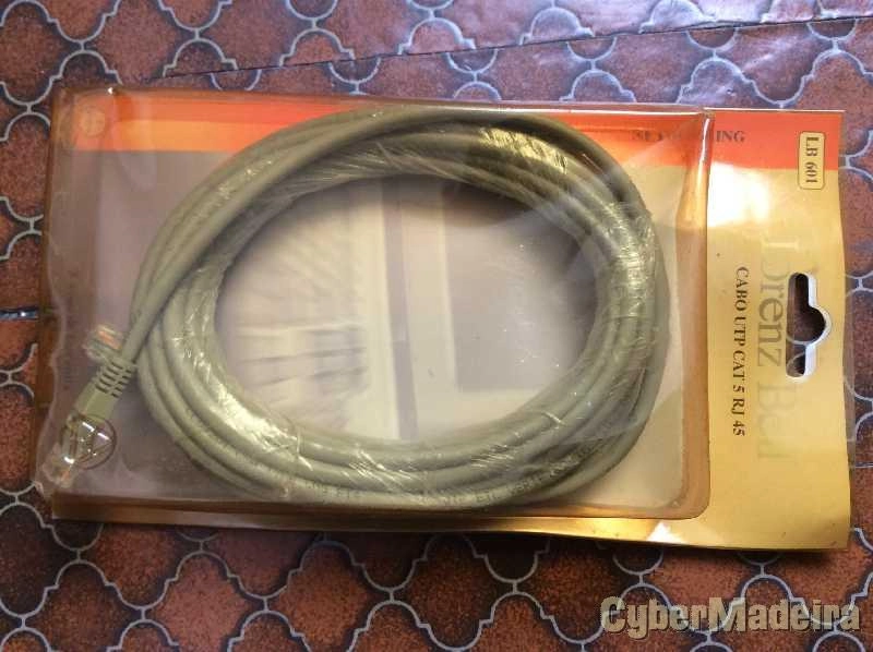 Cabo UTP CAT 5 rede RJ45  5 Metros - Lorenz Bell LB601