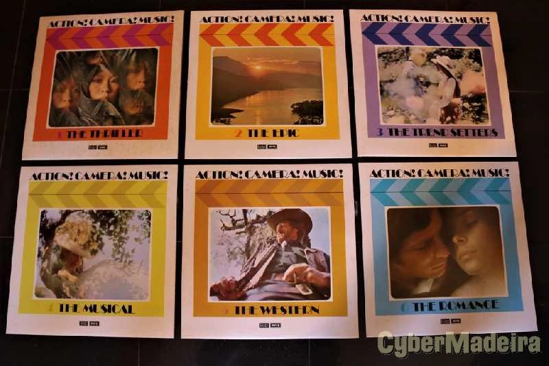 6 discos vinil com Música de filmes