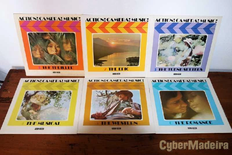 6 discos vinil com Música de filmes