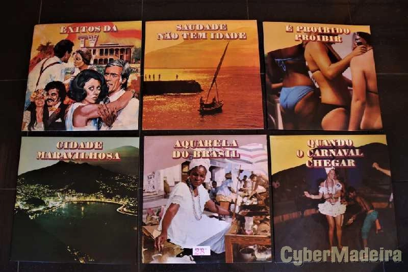 6 discos Vinil com os Maiores Sucessos do Brasil