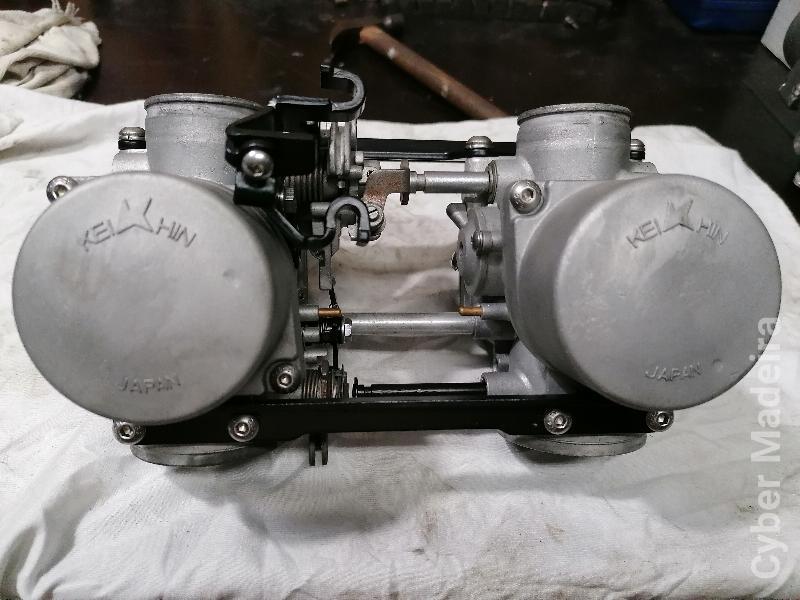 Conjunto carburadores Honda CB 250 N ano 1980