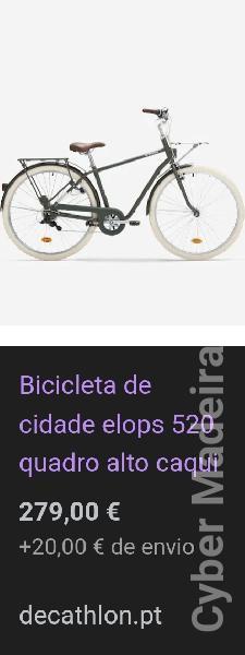 Bicicleta ELOPS 520 CITY Menina Bicicleta ELOPS 520