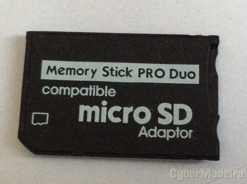 Adaptador de cartão Micro Sd para Memory stick pro Duo