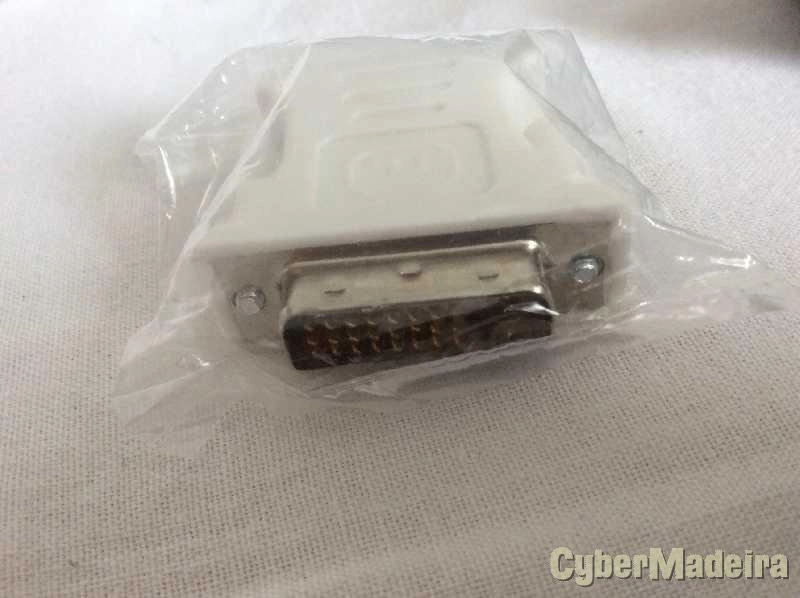 Adaptador DVI-D DVI-D 24+1 pinos para VGA femea