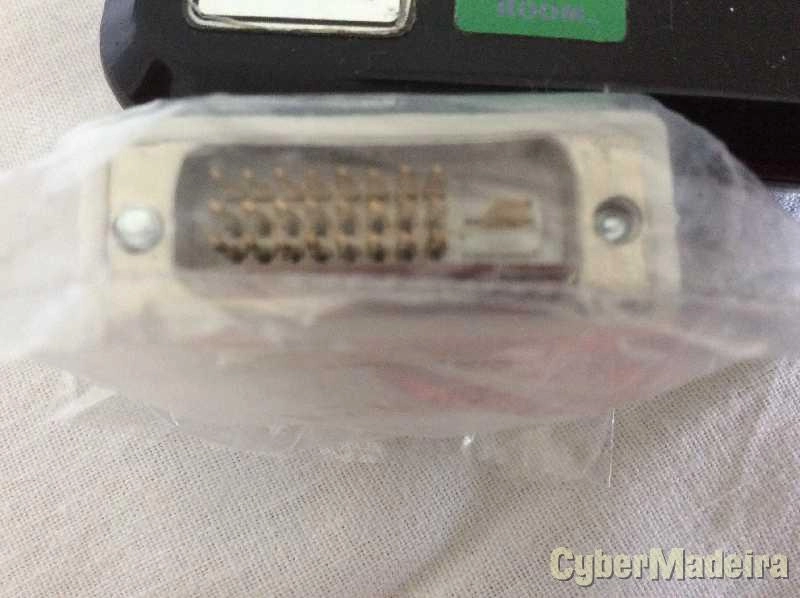 Adaptador DVI-D DVI-D 24+1 pinos para VGA femea
