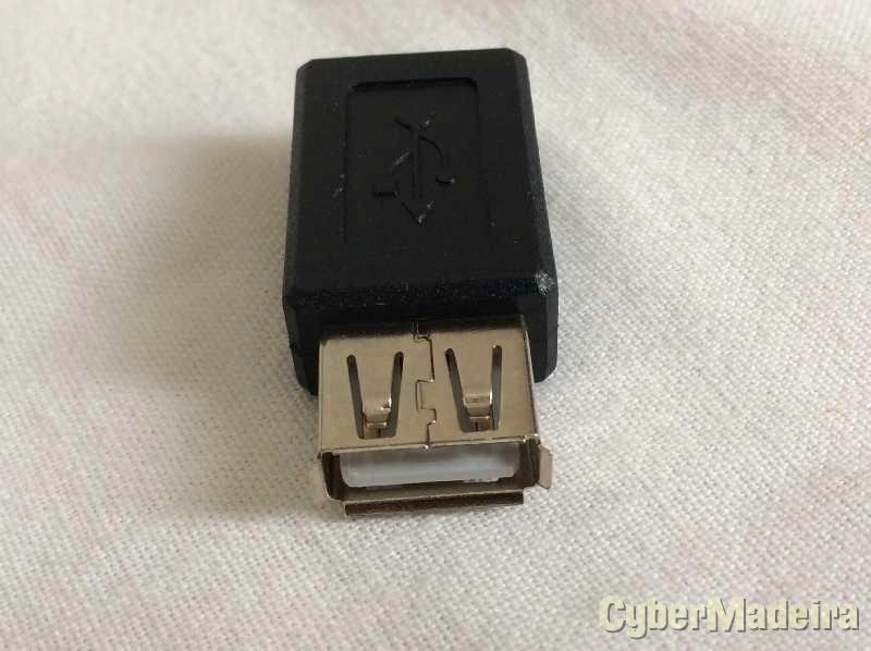 Adaptador micro usb 5 pinos femea para USB 2.0 tipo A femea