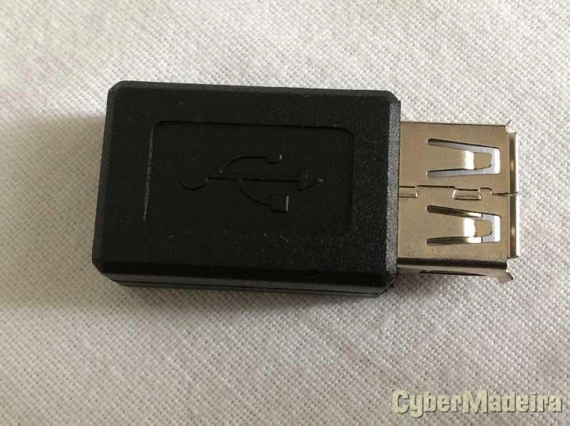 Adaptador micro usb 5 pinos femea para USB 2.0 tipo A femea