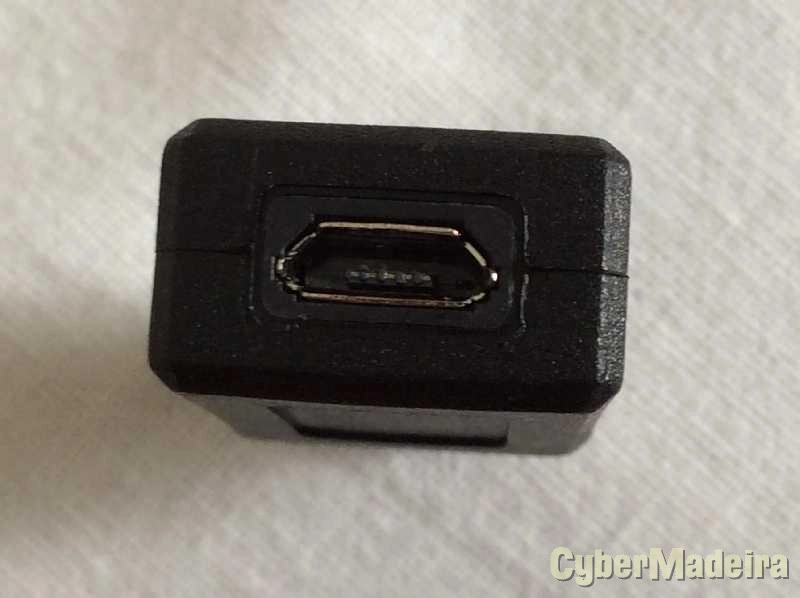 Adaptador micro usb 5 pinos femea para USB 2.0 tipo A femea