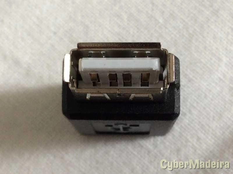 Adaptador micro usb 5 pinos femea para USB 2.0 tipo A femea