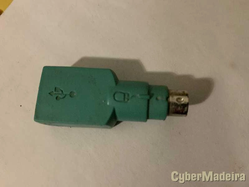 Adaptador PS2 macho mouse para USB fêmea