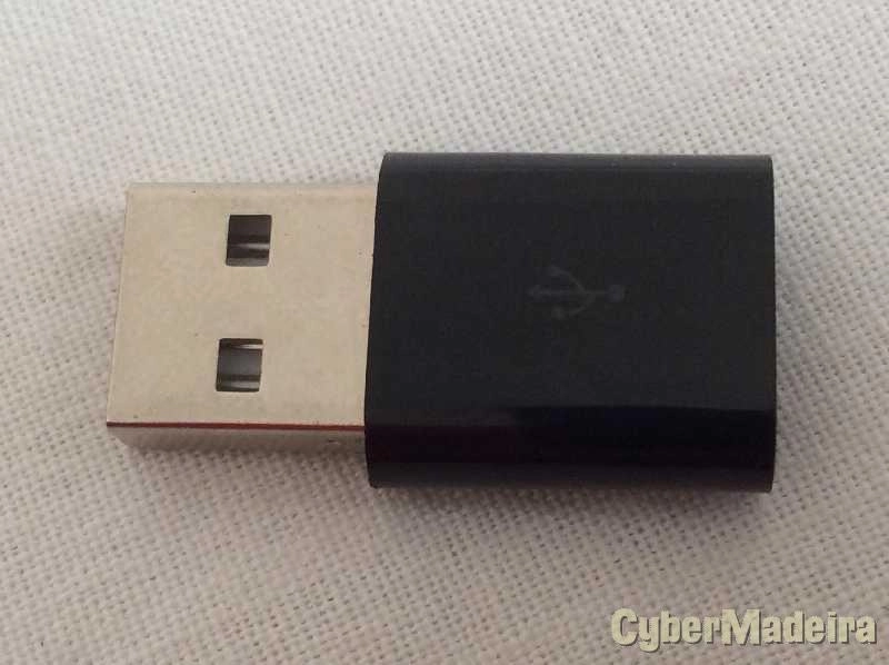 Adaptador USB2.0 tipo A macho para micro USB 5 pinos femea