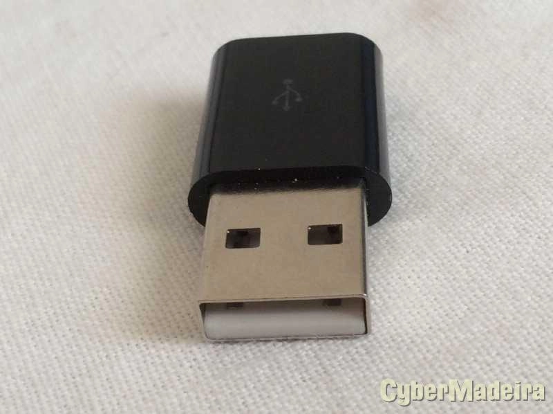 Adaptador USB2.0 tipo A macho para micro USB 5 pinos femea