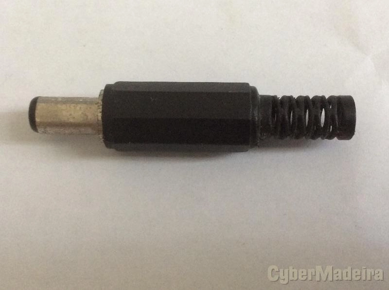 Jack DC 5.5*2.1*9.5mm curto macho