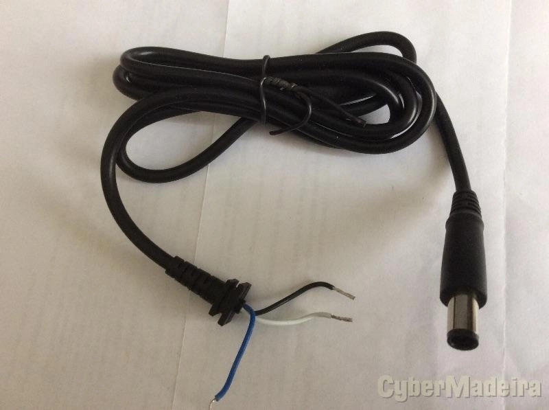 Cabo alimentação carregador computador DELL HP 7.4x5.0mm x 1.20M