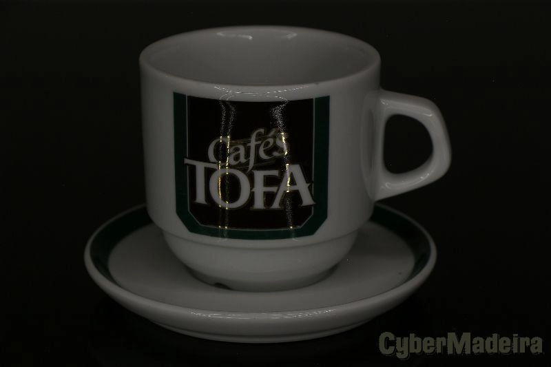 Chávena de Café clássica Tofa com prato / pires