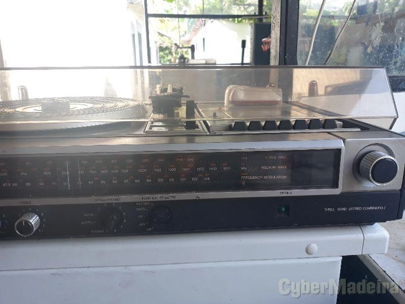 Leitor de disco vinil antigo Philips