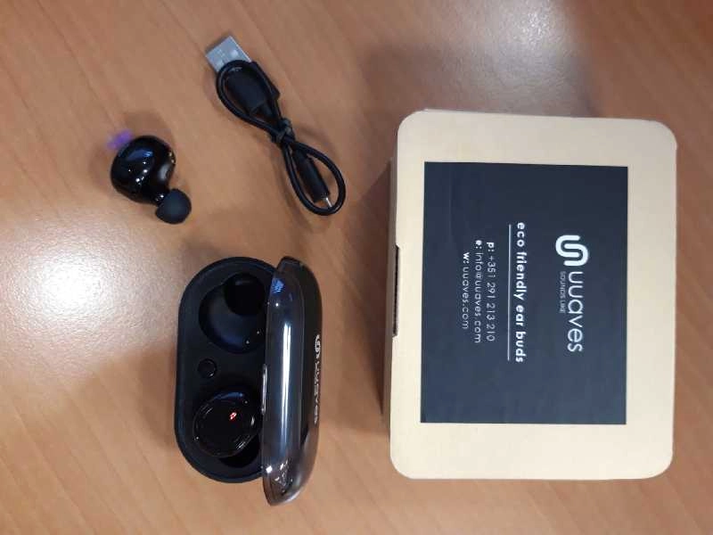 Auriculares Bluethooth Wireless UUaves - Optimo preço Preto