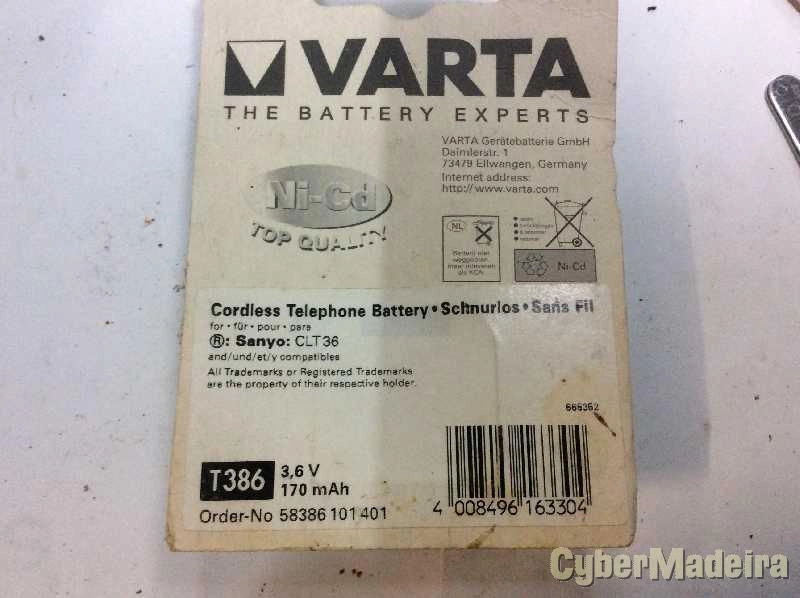 Bateria Varta T386 para Sanyo CLT36