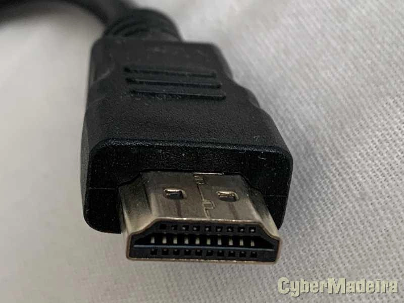 Cabo adaptador hdmi macho para vga d-sub 15 femea