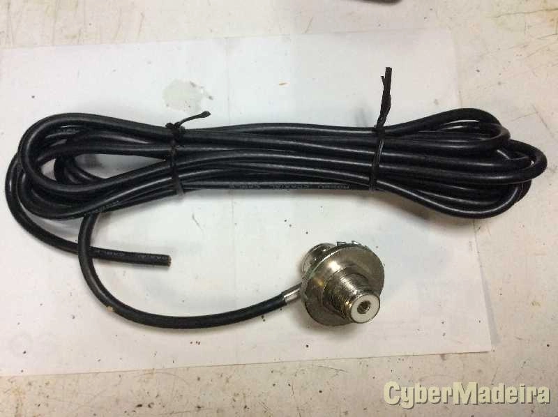 Cabo e ficha para antena de CB