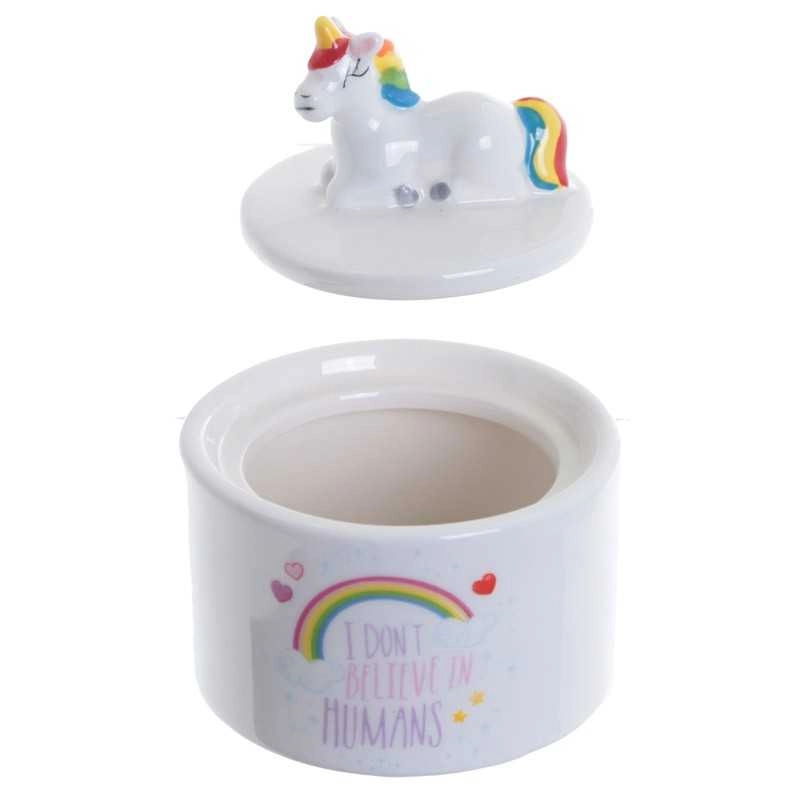 CAIXA PARA JÓIAS ARCO IRIS ENCANTADO UNICÓRNIO.
