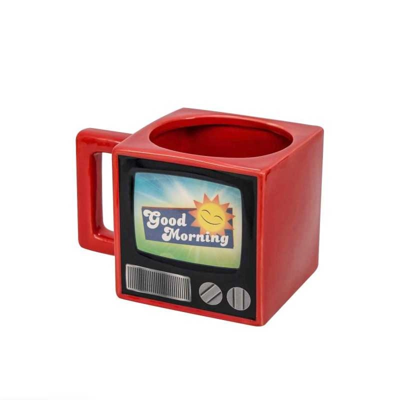 CANECA RETRO, APARELHO TELEVISÃO.