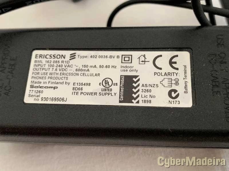 Carregador Ericsson Type:402 0036-BV