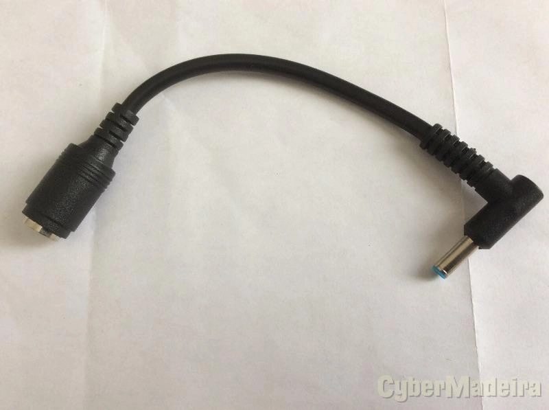 Cabo alimentação adaptador 7.4mm fêmea 4.5mm macho