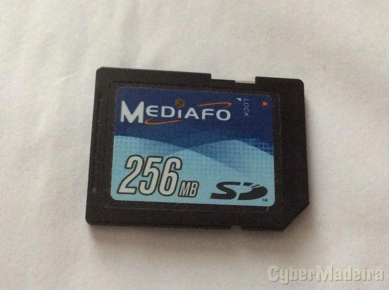 Cartão de memória SD Mediafo 256MB