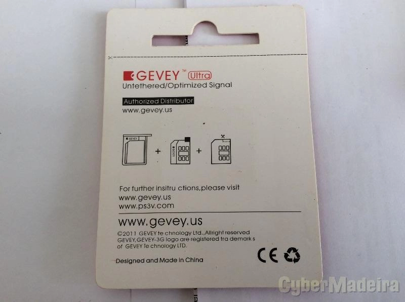 Cartão Gevey Ultra
