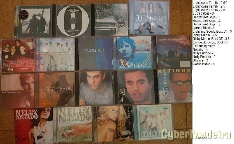 Cds - Albums'Vários'Singles : Pop,Rock,Dance,House,Techno,80's,90